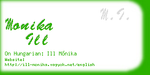 monika ill business card