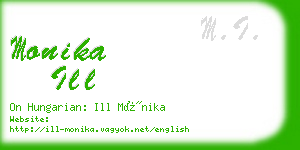 monika ill business card
